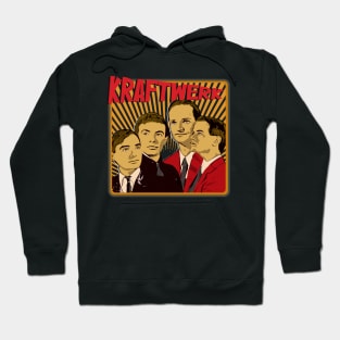 kraftwerk cartoon 80s Hoodie